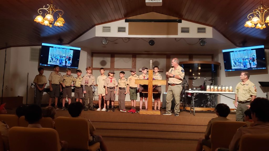 Lightning Wolves at Troop Court of Honor - May, 2023