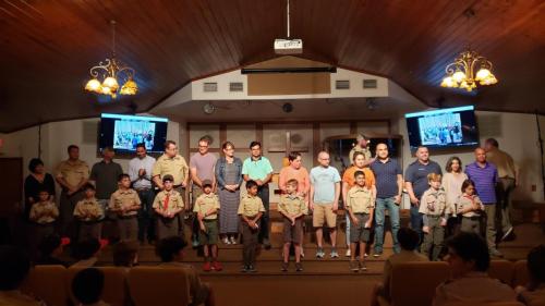 Scout Advancement at Troop Court of Honor - May, 2023