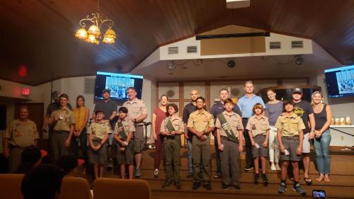 1st Class Advancement at Troop Court of Honor - May, 2023