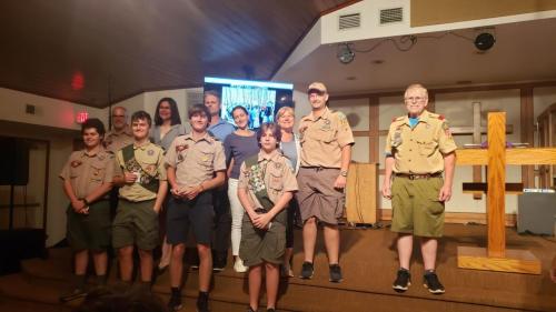 Life Advancement at Troop Court of Honor - May, 2023