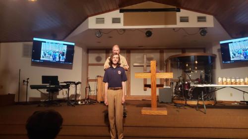 Eagle at Troop Court of Honor - May, 2023